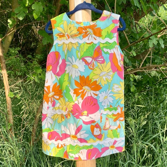 Lilly Pulitzer: Size 3 little girls sleeveless ‘color by number’ pattern dress. - Picture 1 of 10